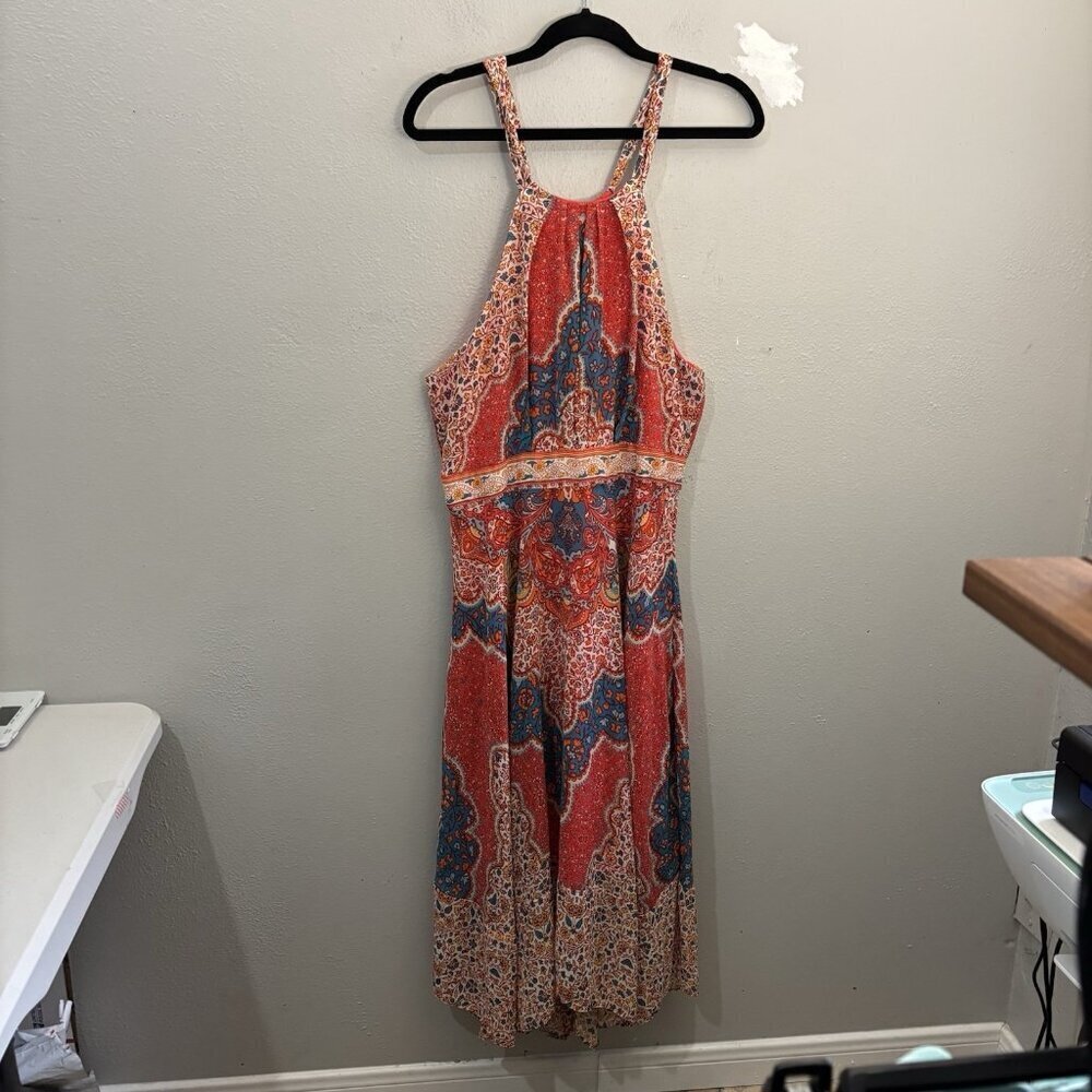 Studio One  New York Midi Floral Dress Halter Neck Boho Women 12